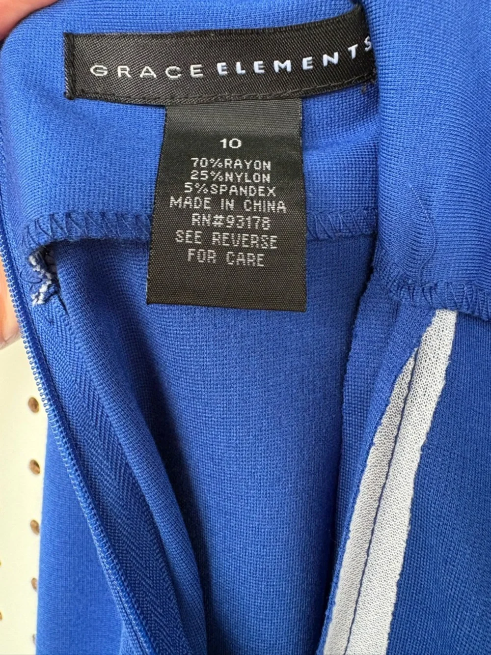 Grace Elements  Royal Blue Pencil Skirt Size 10
